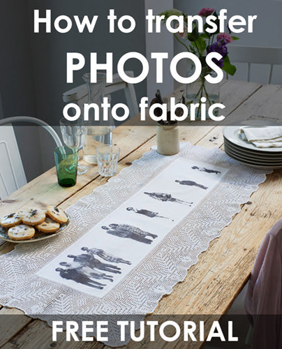 How to transfer photos onto fabric free tutorial