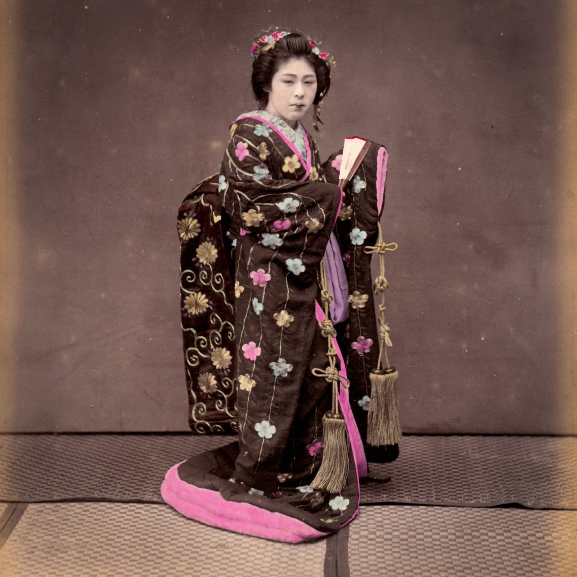Uchikake: traditional Japanese bridal kimono textile used in Kimono Living silk cushions and throws